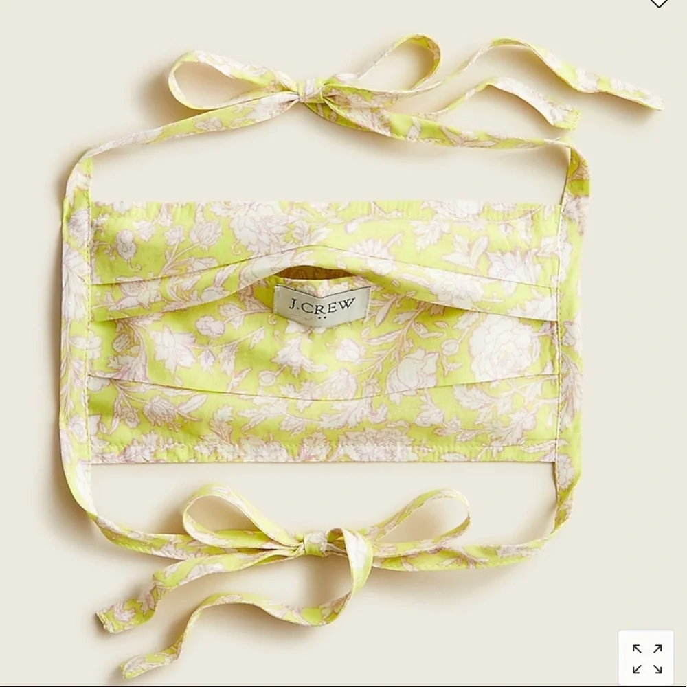 NWT J. Crew 3- Pack Fabric Tie Masks